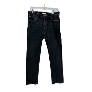 Eileen‎ Fisher Straight Leg Jeans Womens Size 8 Black Cowboy Casual Gorpcore